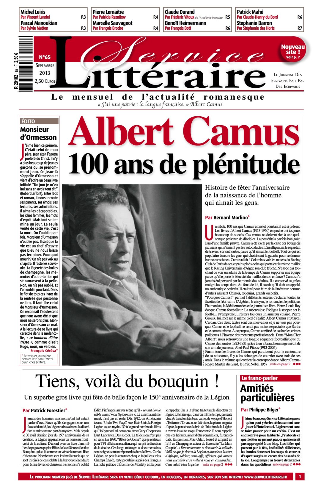 Numéro 65 - septembre 2013 - Papier