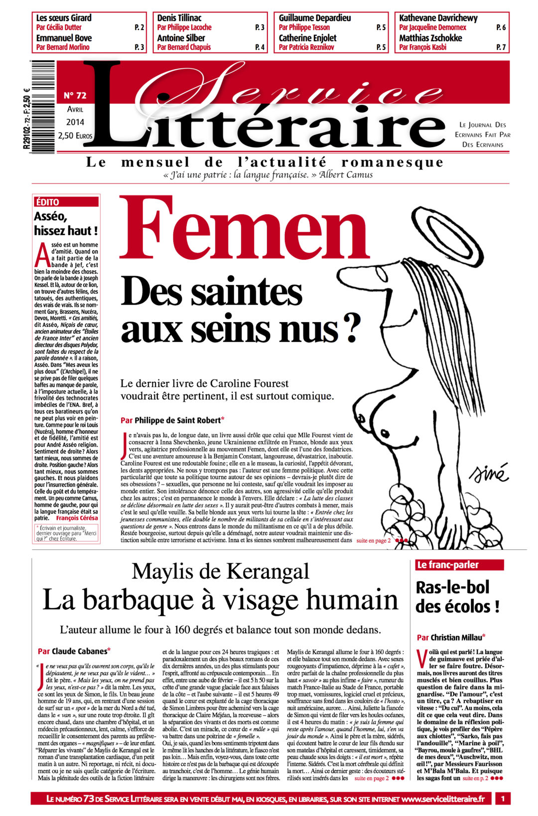 Numéro 72 - Avril 2014 - Papier