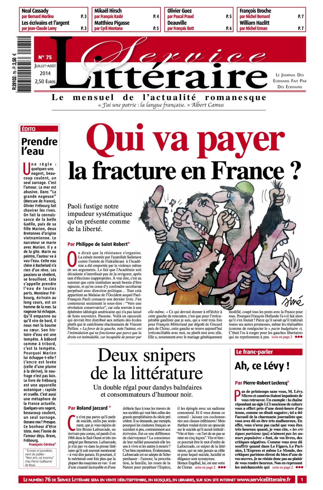 Numéro 75 - Juillet-Août 2014 - Papier