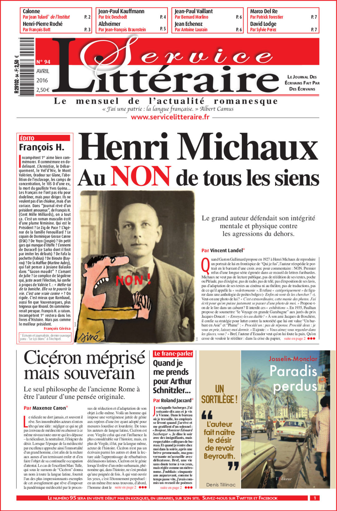 Numéro 94 - Avril 2016 - Papier
