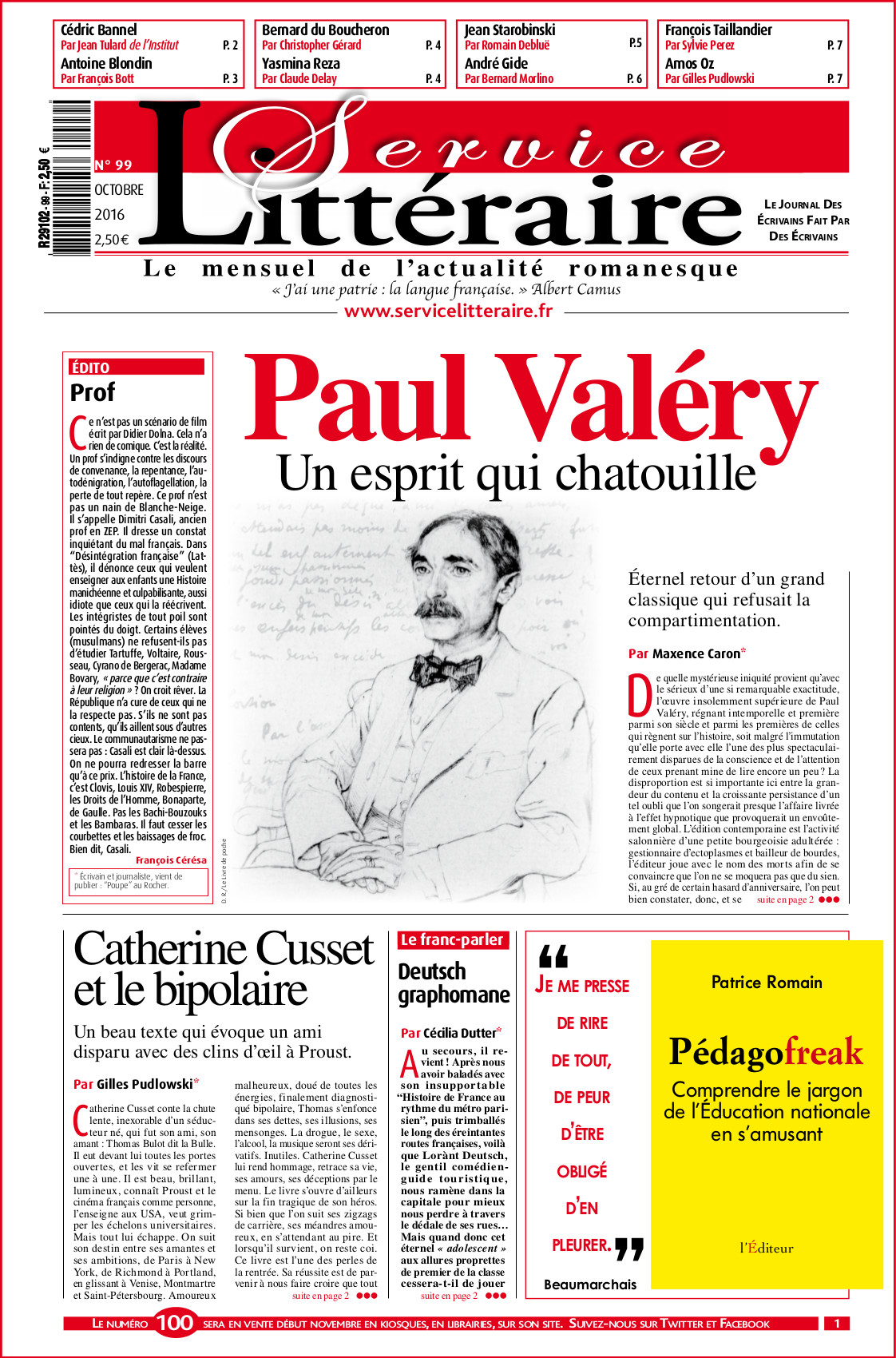 Numéro 99 - Octobre 2016 - Papier