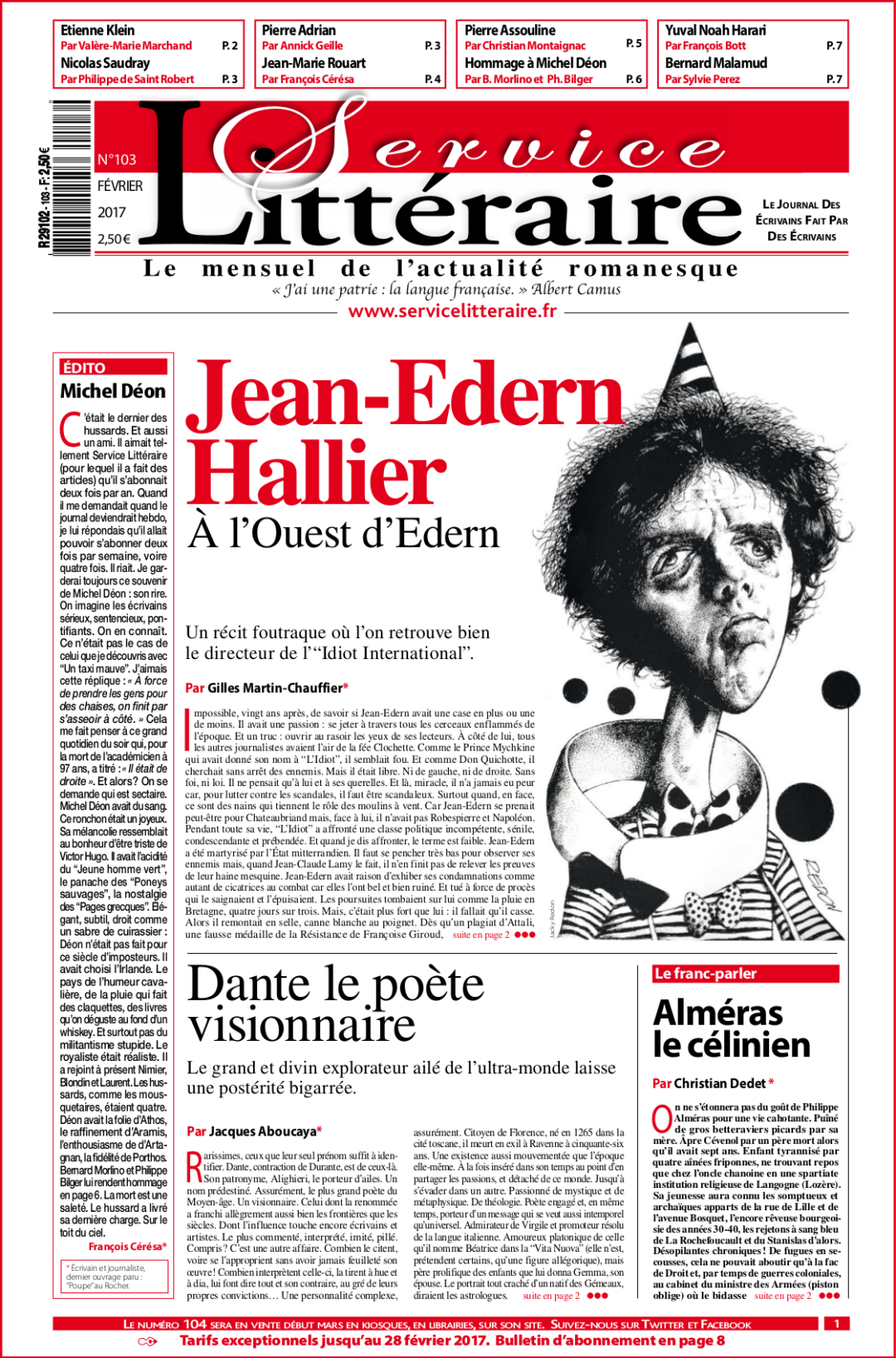 Numéro 103 - Février 2017 - Papier