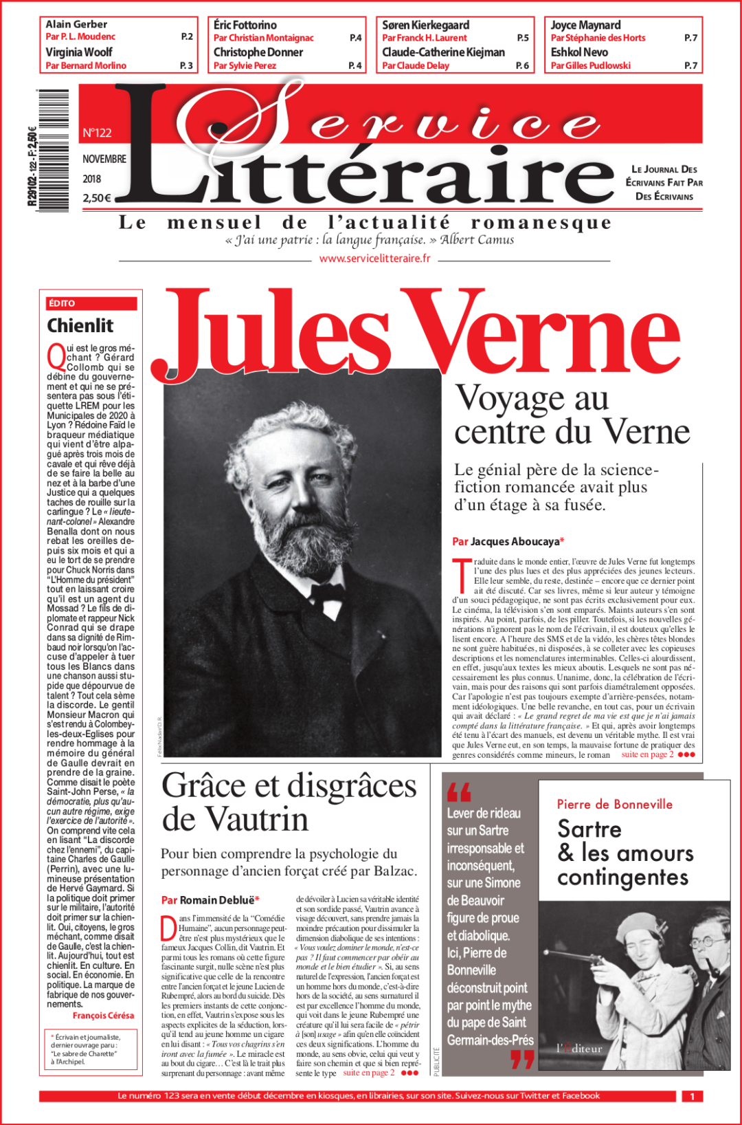 Numéro 122 - Novembre 2018 - Papier