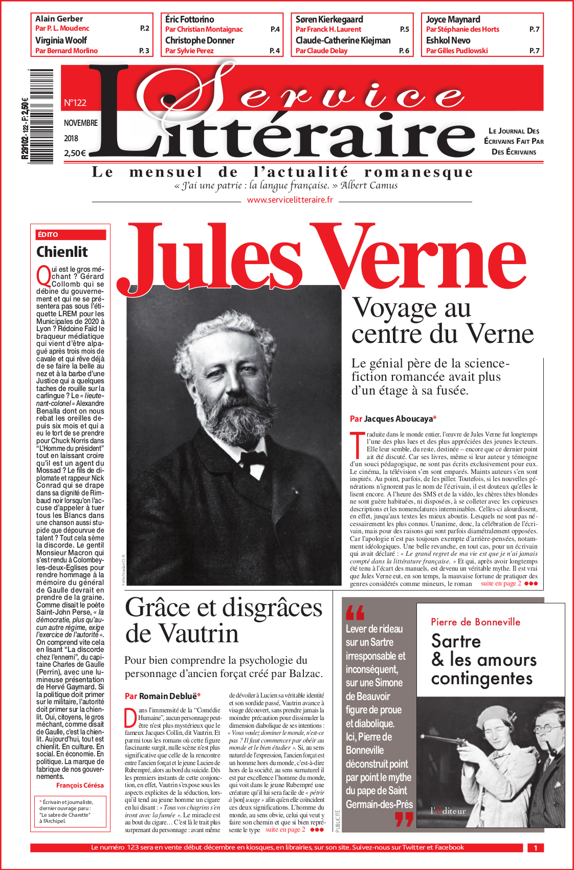 Numéro 122 - Novembre 2018 - Papier