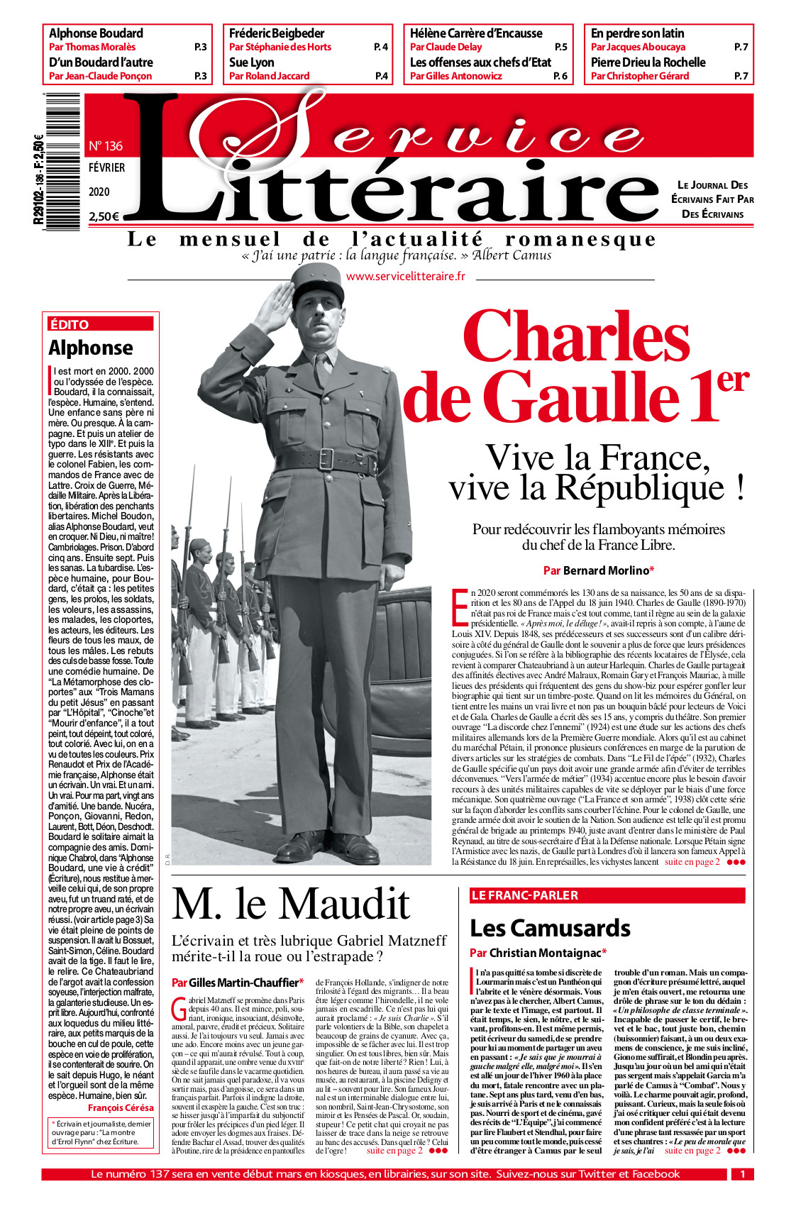 Numéro 136 - Février 2020 - Papier