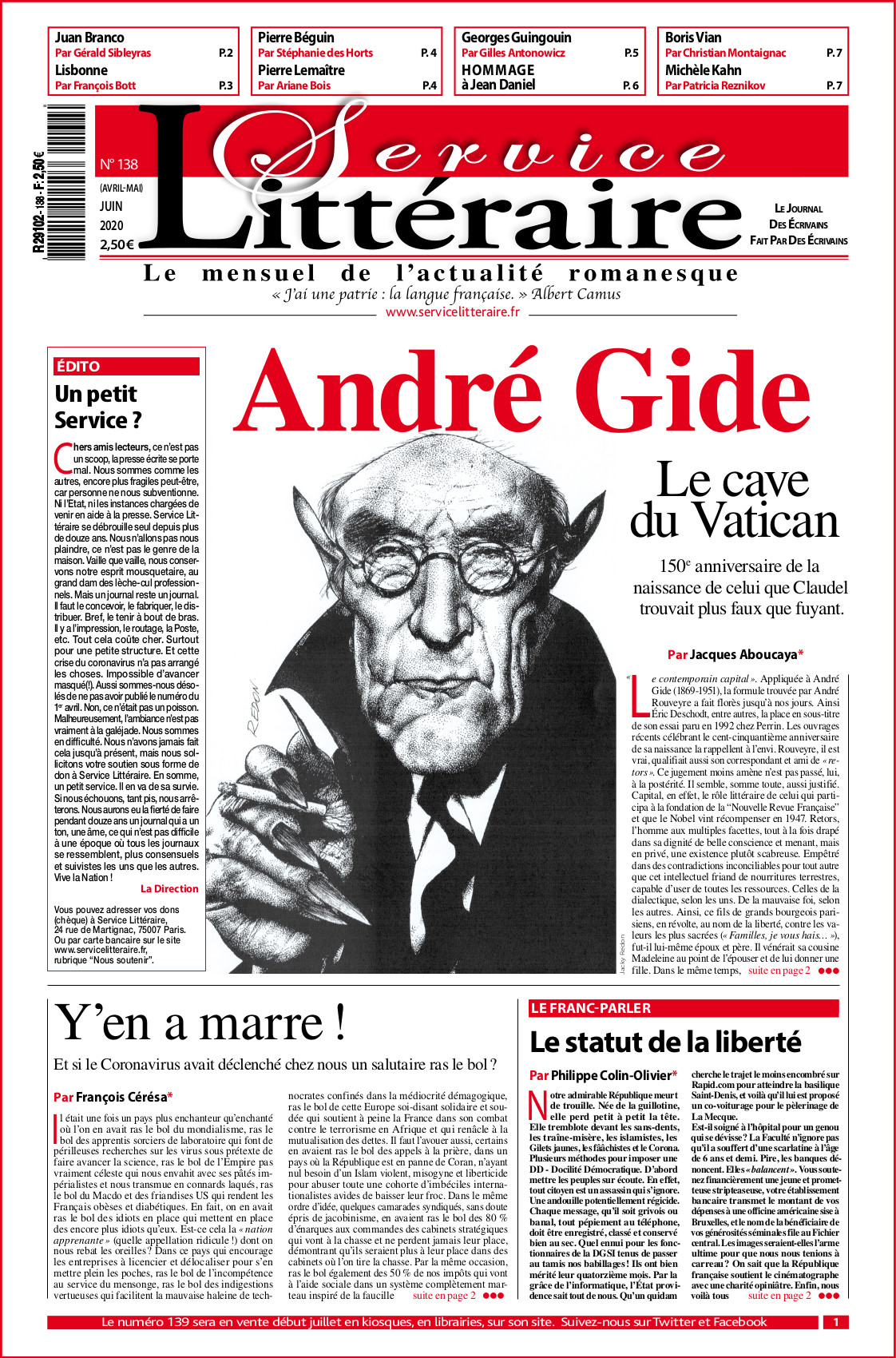 Numéro 138 - Juin 2020 - Papier