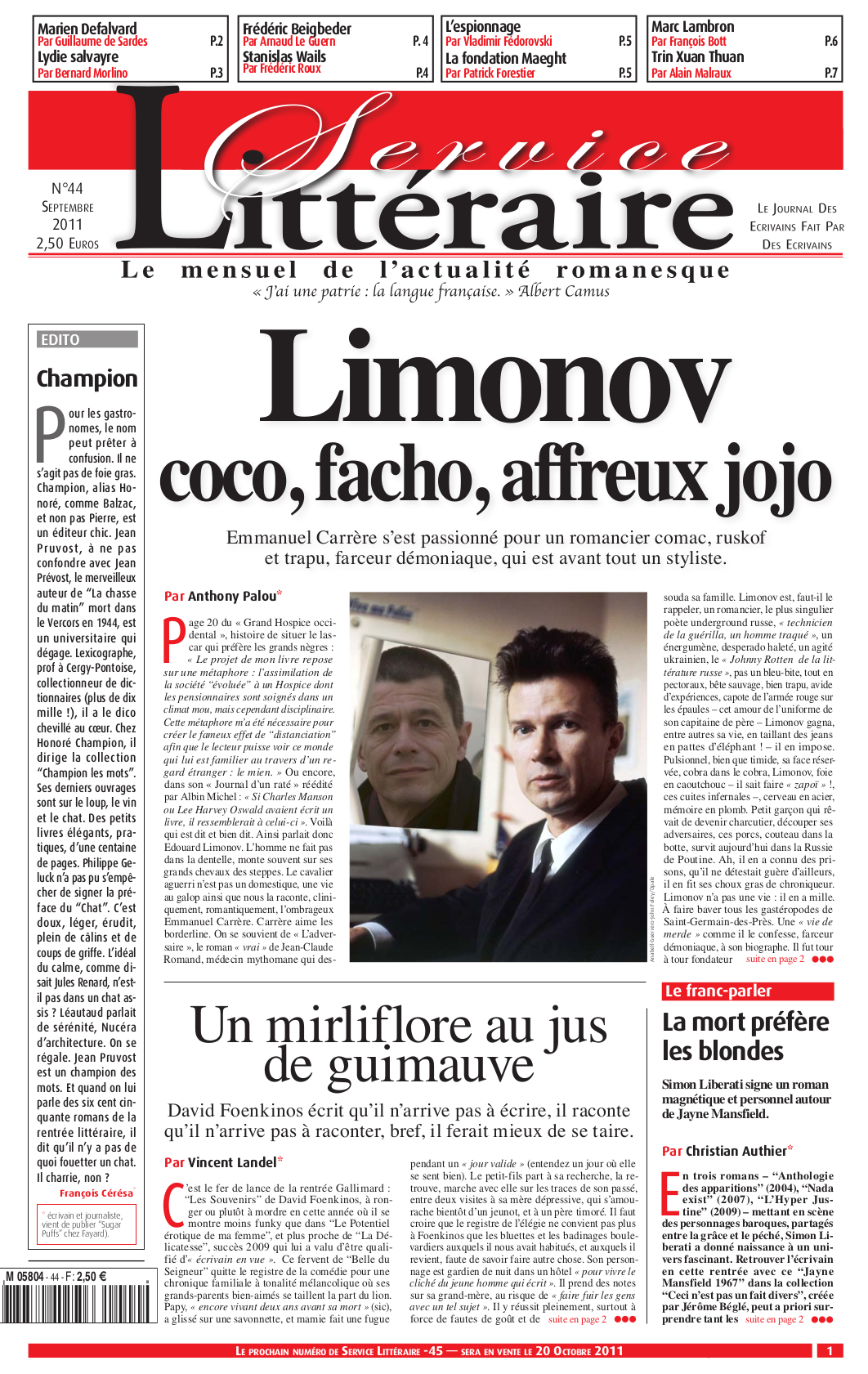 Numéro 44 - Septembre 2011 - Papier