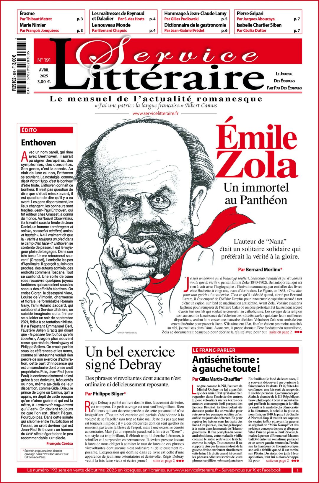 Une 191 Emile Zola Avril 2025
